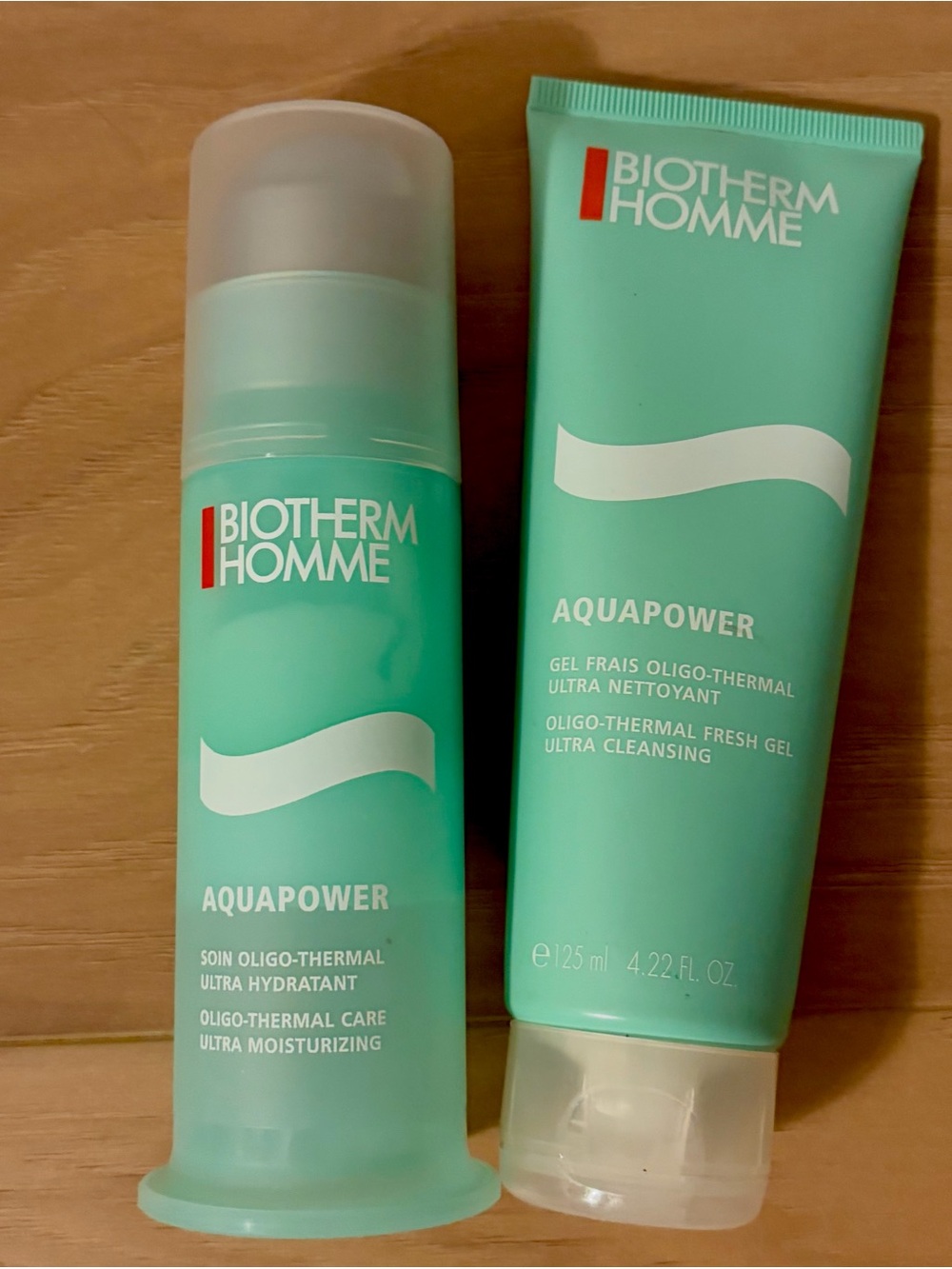 Biotherm Homme Aquapower Advanced Men's Moisturizer & Oligio Thermal Gel Cleanse